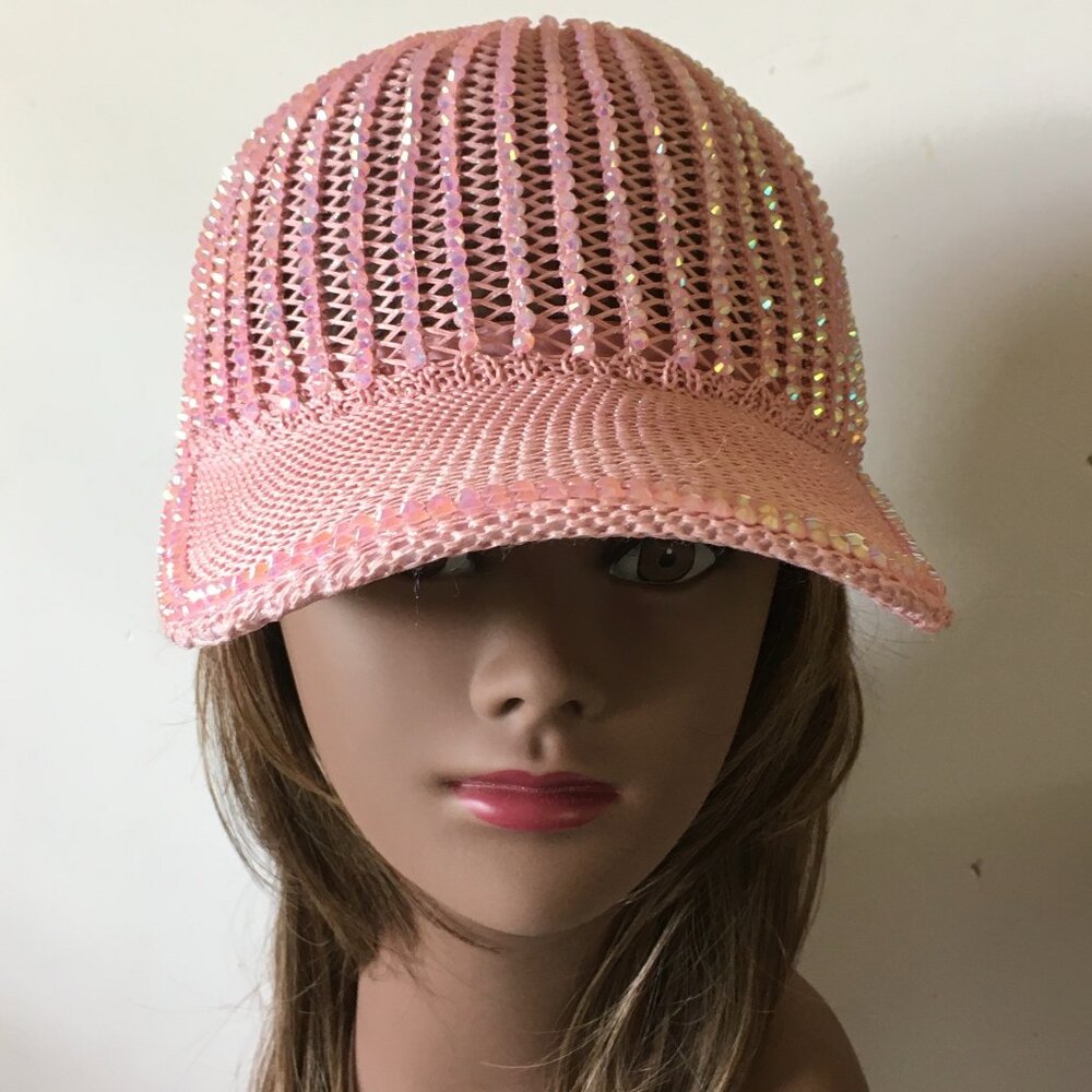 Embellished Glitter Sequin Women Cap,